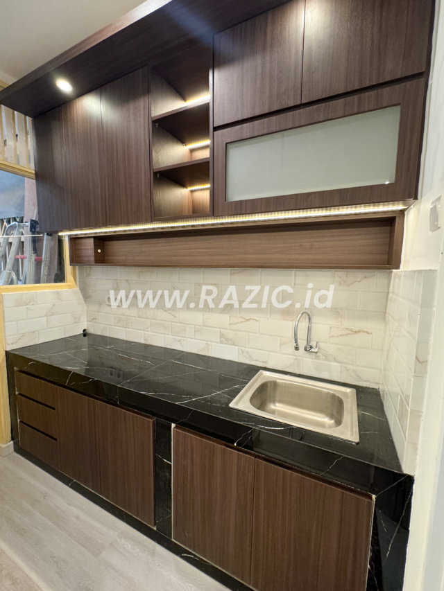 Accessories Kitchen Set HPL Taco Kayu Putih