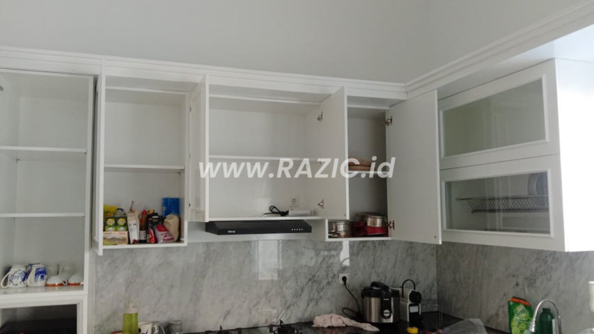 Denah Kitchen Set 4 Meter Kayu Putih