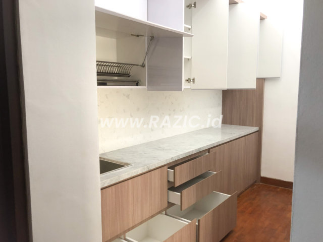 Inspirasi Kitchen Set Letter U Kayu Putih