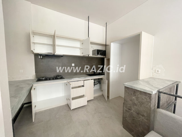 Japanese Kitchen Set Yang Bisa di Pindah Pindah Kayu Putih