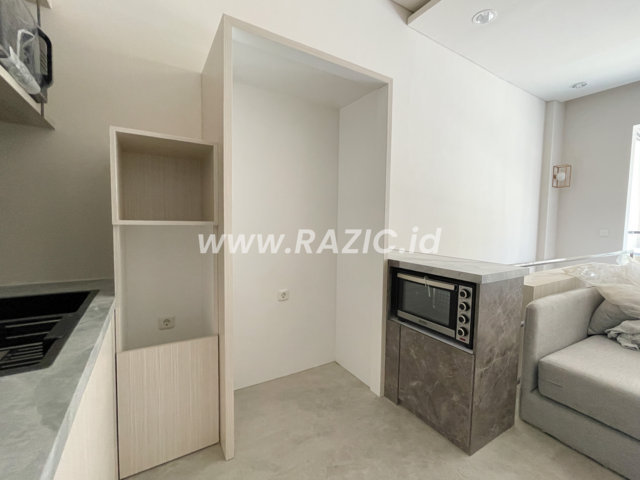 Mini Kitchen Set Gantung Kayu Putih