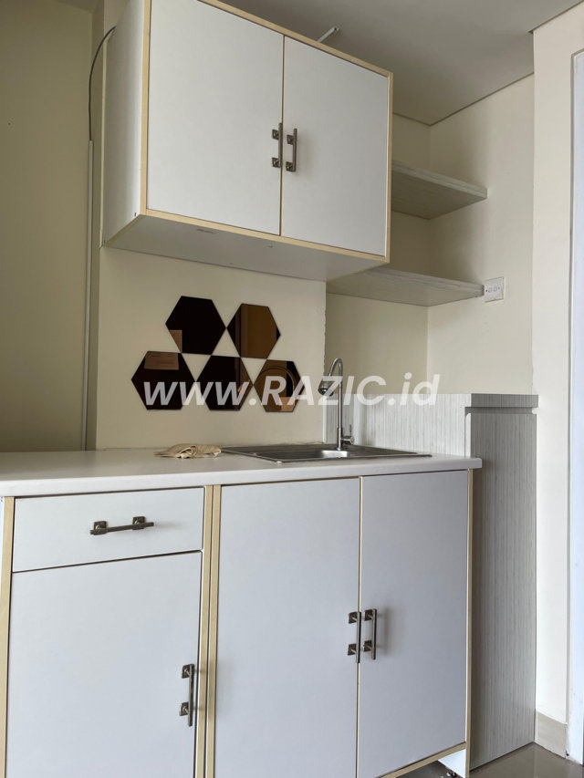 Rak Bumbu Kitchen Set Keramik Mozaik Kayu Putih