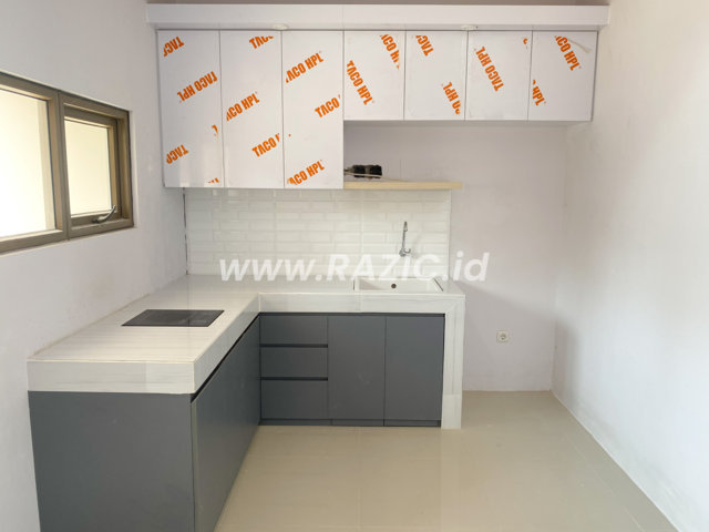 Silver Kitchen Set Orange Kayu Putih