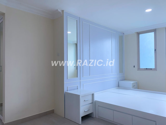 Cat Interior Apartemen Biru Jakarta