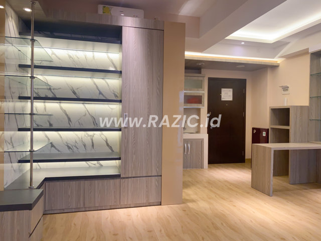 Dinding Interior Apartemen Grey Jakarta