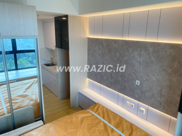 Ruang Tamu Desain Interior Apartemen Oriental Jakarta