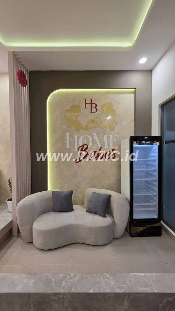 Harga Biaya Desain Klinik Sukabumi Pusat Akupuntur Bekam Baby Spa Ruang Tunggu